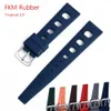 Design FPMFKM Tropical Watch Strap 20mm Quick Release Rubber Watchband för varje märke Diving Watches Accessories 240116