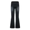 Flare Jean da cintura baixa as calças vintage calças jeans de jeans mamãe casual moda coreana y2k jeans 240116