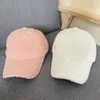 Boll Caps Winter Women Baseball Cap Artificial Lamb Wool Hats Version Tide Warm Plush Autumn