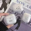 Połączenia telefonów komórkowych dla Airpods 2 1 Posephone Case with Hook Black Sexy Line Art Rose miłośnik dla Airpod Pro 3 Pro2 Clear Ochronne pokrywy ochronne YQ240117