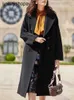 Maxmaras Cashmere Coat Womens Wool Coats 2024 New M Family MAX101801 Cameau haut de gamme Double facette à double face laine