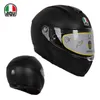 Full Face Open Agv Carbon Fiber Faceless Helmet for Men and Women's Anti Fog Motorcycle Racing Full Helmet Covered All Season Safety Motorcycle 1PY5
