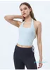 LL Womens Fitness Bra Tops Crew Szyja Fintness Zbiornik Palt Top Solid Trainout Oddychanie oddechowe oddechowe górne samice do biegania