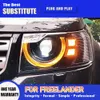 Car Accessories Head Lamp DRL Daytime Running Light Streamer Turn Signal For Land Rover Freelander LED Headlight Assembly 05-12