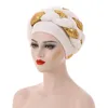 Vêtements ethniques Dernières Auto Geles Headtie Headtie Déjà Fait Headties Shinning Paillettes Turban Cap Pour Femmes Prêt Femme Head Wraps