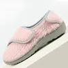 Tofflor Comwarm Flully Plush For Women Winter Warm Cotton Shoes Pregnant Inomhus Casual äldre hem Antislipssko