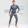 Herren-Thermounterwäsche, Markenkleidung, Herren-Winter-Langunterhosen, Kompressions-Fitness-Strumpfhosen-Leggings-Set