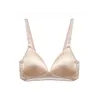 Mulberry Silk Bra For Women Wire Free Natural Lining 34 Cups Bralette Thin Ladies Sexy Push Up Small Chest 240116