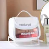 Storage Bags Women Makeup Bag Travel Cosmetic Bag Toiletries Organizer Waterproof Storage Neceser Hanging High Quality Bathroom PVC Wash Bagvaiduryd