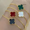 Designer Van Clover Gioielli Clef Cleef Bracciale Quadrifoglio Bracciali 4/V Oro Quattro Erba Amante a quattro foglie Fiore singolo Medio Ragazze Lusso Piccolo gruppo 1