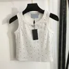 Classic Badge Skirts Tank Top Women Designer Cropped T Shirts Mesh Two Piece Short Dress Fashion Sexy Vest Tees