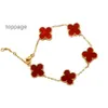 Bracelet Designer Van Four Leaf Clover Bracelet Cleef Van trèfle bracelet 2024 nouveau double face trèfle à quatre feuilles cinq fleurs bracelet femmes titane acier main jewe