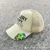 Summer Letter Printing Hand Drawn Graffiti Multi Color Mesh Truck Driver Hat For Men and Women Casual Baseball Cap 240116