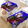 Toalha de mesa personalizada com capa de papai noel, toalha de mesa oxford à prova d'água, pode lavar as toalhas de mesa para cozinha, casamento, decoração el