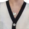 Luxury Fashion Clover Necklace Designer Jycken Kvinnors halsband Ny fjäril Pendant Necklace Classic Versatile Premium Jewelry