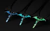 Vintage Glow in the Dark Necklace Sword Dragon Necklac for Man Metal Animal Pendant Night Luminous Orcence1985663