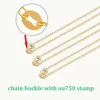 Yunli Natural Freshwater Pearl Pendant Necklace Real 18K Gold AU750 여성을위한 Fine Jewelry Gift 240117