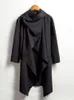 INCERUN Vintage Männer Graben Baumwolle Ponchos Schal Kragen Langarm Mantel Unregelmäßige Mäntel Solide Street Dünne Oberbekleidung S-5XL 240117