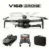 V168 Drone With HD Camera, 360° All-Round Infrared Obstacle Avoidance, Optical Flow Hovering, GPS Smart Return, 7-Level Wind Resistance, 50x Zoom, Birthday Gift