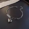 Charme pulseiras simples treliça de cristal estrela de cinco pontas em forma de coração pulseira para mulheres pulseiras jóias de strass