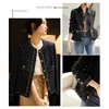Chan Yeni 2023 Kadın Marka Ceketi Moda Sonbahar Kış Yüksek Versiyonu Metal Zincir Tüvey Ceket Bahar Uzun Ceket Kadınlar Doğum Günü Sevgililer Günü Hediye Tüvit Ceket