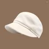 Berets 1pc متعدد الاستخدامات رسام مقاوم للرياح Beret Bert Solid Cotton Cotton Fashion التنقل عتيقة غير رسمية