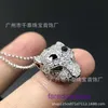 Wholesale Carter Designer Necklace for women and men s925 Sterling Silver Full Diamond Leopard Head Personalized Couple Grandmother With Original Box