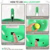 Ball Launcher for Dogs Automatic Dog Ball Launcher with 12 Tennis 2inch Ball Interacive Dog Toys Pet Ball Adjustable Distance Settings Thrower Machine for Small Dogs