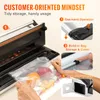 Vevor Commercial Vacuum Sealer Maszyna wielofunkcyjna Automatyczne opakowanie żywnościowe z torbą do przechowywania bułki do domu do domu przy użyciu 240116