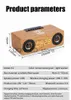 Tragbare Lautsprecher K1 Multifunktions-Holz-Vintage-Wecker Bluetooth-Lautsprecher Mobiltelefon Drahtlose Schnellladekarte Audio J240117