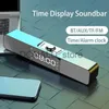 Tragbare Lautsprecher Neuer Stil LED-Lautsprecher Mode Soundbar Aux USB Bluetooth-Lautsprecher Heimkino-Surround-Lautsprecher für TV-Computer-Lautsprecher Subwoofer J240117