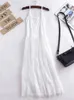 Mori Girl – robe de plage en dentelle ajourée, Sexy, bretelles Spaghetti, noir et blanc, Patchwork, robe modale, été, 240117