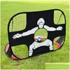 Bollar Folding Soccer Goal Portable Training Mini Childrens Football Mål Net Net Inomhus Utomhus Moverble Toy Ball 230811 Drop Delivery DHDBV