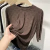 새로운 디자이너 티 여성 Tshirt 편지 인쇄 슬림 한 얇은 풀오버 트렌디 한 옷 긴 소매 반바지 소매 고급 패션 탑 아시아 크기 M4XL