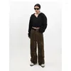 Dżinsy damskie retro wysoka talia proste hip-hopowe spodnie do drukowania 2024 Spring Casual Y2K Grunge Streetwear Style dżinsowa spodnia