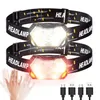 9 LED Strong Light Headlamp USB Rechageable Motion Sensor Headlight Portable Fishing Camping Outdoor Head Lamp Work Flashlight 240117