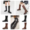 Modedesigner Boots lange Stiefel -Sneakers Luxusmarke Frau über Kniestiefeln Kurzer Winter -Knöchel Cowboy Booties Fen