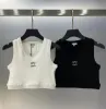 Summer White Women Luxury Tops Tees Crop Top Embroidery Sexig Off Shoulder Black Tank Casual ärmlösa Backless Shirts Designer So Ropamujer Föregående