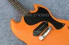 Heavy Relic SG Junior Electric Guitar Orange Color P90 Pickup Chrome Hardware Free Shipping Custom Shop Aged Guitarra