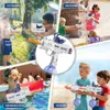 Juego de arena Diversión en el agua Verano Pistola de agua automática completamente eléctrica Juguetes para niños Playa al aire libre Natación Pistola de agua Lucha con amigos Juguetes para niños adultos