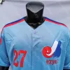 Custom Baseball Jersey men women youth Montreal Expos Jersey Vladimir Guerrero Hall Of Fame Patch 2000 Blue Red Mesh Grey White Button Fans Pinstripe Pullover