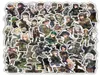 50 pièces dessin animé armée femme soldat autocollants femme soldat graffiti autocollant pour bricolage bagages ordinateur portable Skate vélo autocollant 1197335