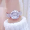 Wristwatches BS Bee Sister Full Diamond Watch For Women Free Shiping Waterproof Elegant Dress Ladies Relogio Feminino 2024