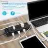 Power Cable Plug R9CB Protector Power Strips med 9,8ft förlängningssladd Plug -uttag med 18x uttag och 4x USB -portar 1680J för Office YQ240117