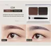 Dubbelfärgad matt ögonbrynpulver Vattentät sminkpalett Eyebrow Stamp Powder Eye Brow Enhancers Shadow Make Up Brow Powder 240116