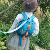 Backpacks Children's Backpack Cartoon Dinosaur Kindergarten Backpack Cute Anti-lost Book Backpack