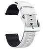 Hemsut White Silicone Watch Bands 18mm 20mm 22mm Quick Release Gummiband för män Kvinnor Mjuk ersättning 10 färger 240116