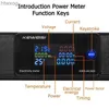 Power Cable Plug digital Ampermeter Voltmeter Ammeter Power Energy Power Strip 2/3/4/5/6/7/8/9/10 Universal Socket USB+Type-C C14 Interface YQ240117