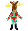 Halloween Fursuit Elk Mascot Costume Unisex Cartoon Anime theme character Carnival Men Women Dress Christmas Fancy Performance Party Dress