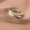 Cluster Ringen 925 Sterling Zilver Minimalistische Moderne Stijl Aanpasbare Persoonlijkheid Armband Sieraden Voor Vrouwen Mannen Party Gift